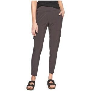 Athleta Chelsea Cargo Pants Dark Onyx Gray Size 8 | Fall 2024 | Ankle Zip